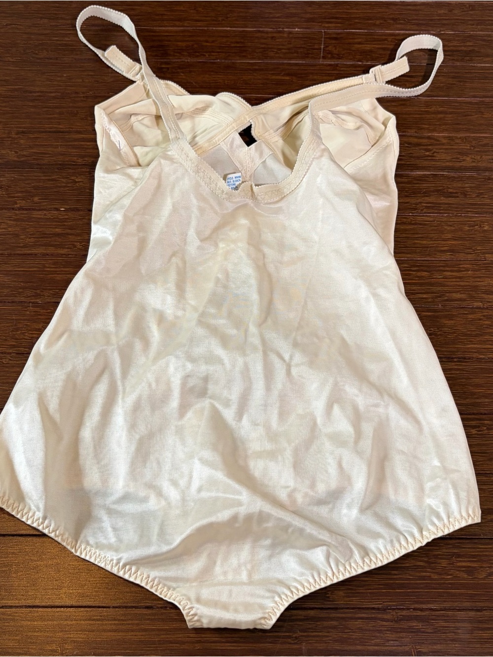 Vintage Exquisite Form Shaper BODYSUIT Girdle Bra Snap button Crotch Size 36B - Picture 2 of 3